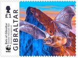 Gibraltar issues a set of WWF Bat stamps